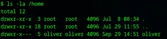 Listing home directories